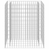 Gabion Raised Bed Galvanised Steel 90x50x100 cm - Side View