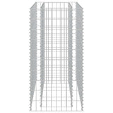 Gabion Raised Bed Galvanised Steel 90x50x100 cm - Rear View