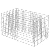 Gabion Raised Bed Galvanised Steel 90x50x50 cm - Side View