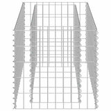 Gabion Raised Bed Galvanised Steel 90x50x50 cm - Rear View