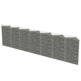 Gabion Wall Galvanised Steel 450x30x100 cm - Front View