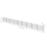 Gabion Wall Galvanised Steel 630x30x50 cm - Low Angle