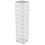Gabion Wall with Covers Galvanised Steel 20x20x100 cm