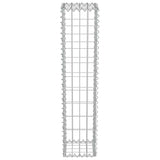 Gabion Wall with Covers Galvanised Steel 20x20x100 cm