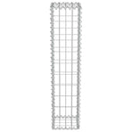 Gabion Wall with Covers Galvanised Steel 20x20x100 cm