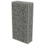 Gabion Wall with Covers Galvanised Steel 50x20x100 cm