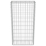 Gabion Wall with Covers Galvanised Steel 50x20x100 cm