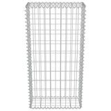 Gabion Wall with Covers Galvanised Steel 50x20x100 cm - 45-Degree Angle