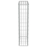 Gabion Wall with Covers Galvanised Steel 50x20x100 cm