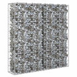 Gabion Wall with Covers Galvanised Steel 80x20x100 cm