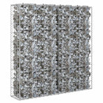 Gabion Wall with Covers Galvanised Steel 80x20x100 cm