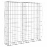 Gabion Wall with Covers Galvanised Steel 80x20x100 cm - Side View