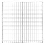 Gabion Wall with Covers Galvanised Steel 80x20x100 cm
