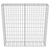 Gabion Wall with Covers Galvanised Steel 100x20x100 cm