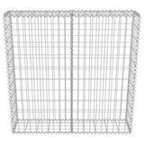 Gabion Wall with Covers Galvanised Steel 100x20x100 cm - 45-Degree Angle