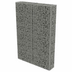 Gabion Wall with Covers Galvanised Steel 100x20x150 cm