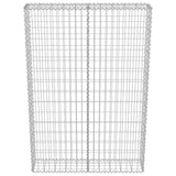 Gabion Wall with Covers Galvanised Steel 100x20x150 cm - 45-Degree Angle