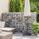 Gabion Wall with Covers Galvanised Steel 100x20x150 cm