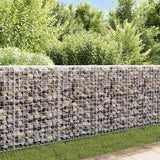 Gabion Wall with Covers Galvanised Steel 200x20x85 cm