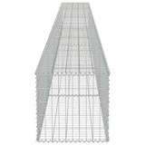 Gabion Wall with Covers Galvanised Steel 600x50x50 cm