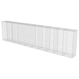 Gabion Wall with Covers Galvanised Steel 600x50x150 cm - Side View