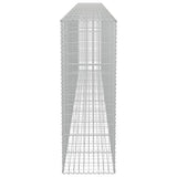 Gabion Wall with Covers Galvanised Steel 600x50x150 cm - Rear View