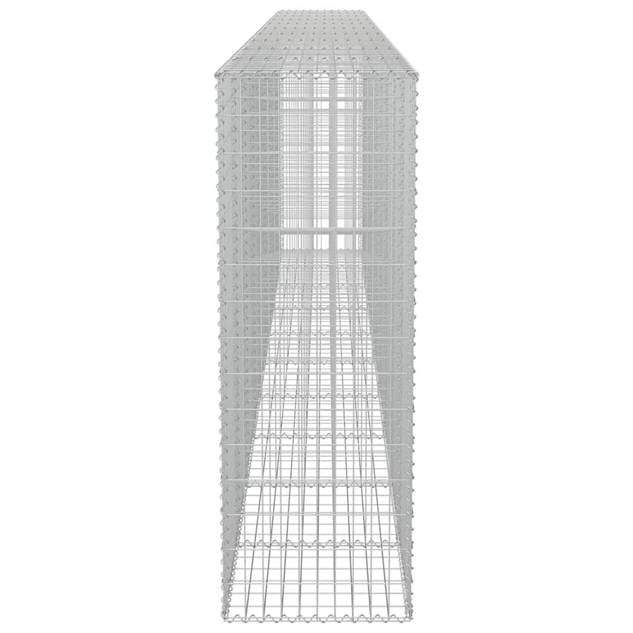 Gabion Wall with Covers Galvanised Steel 600x50x150 cm