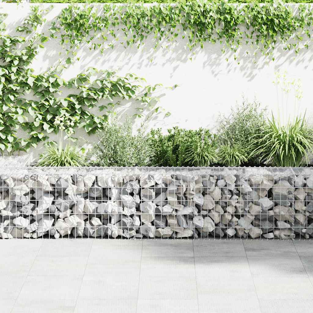 Gabion Wall with Covers Galvanised Steel 600x30x50 cm