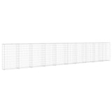 Gabion Wall with Covers Galvanised Steel 600x30x100 cm