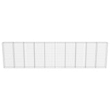 Gabion Wall with Covers Galvanised Steel 600x30x150 cm - 45-Degree Angle