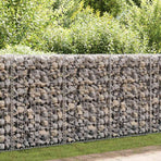Gabion Wall with Covers Galvanised Steel 600x30x150 cm