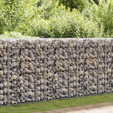 Gabion Wall with Covers Galvanised Steel 600x30x150 cm