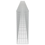 Gabion Wall with Covers Galvanised Steel 900x50x150 cm