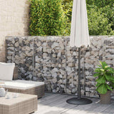 Gabion Wall with Covers Galvanised Steel 900x50x150 cm