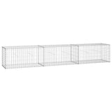 Gabion Wall with Covers Galvanised Steel 300x50x50 cm