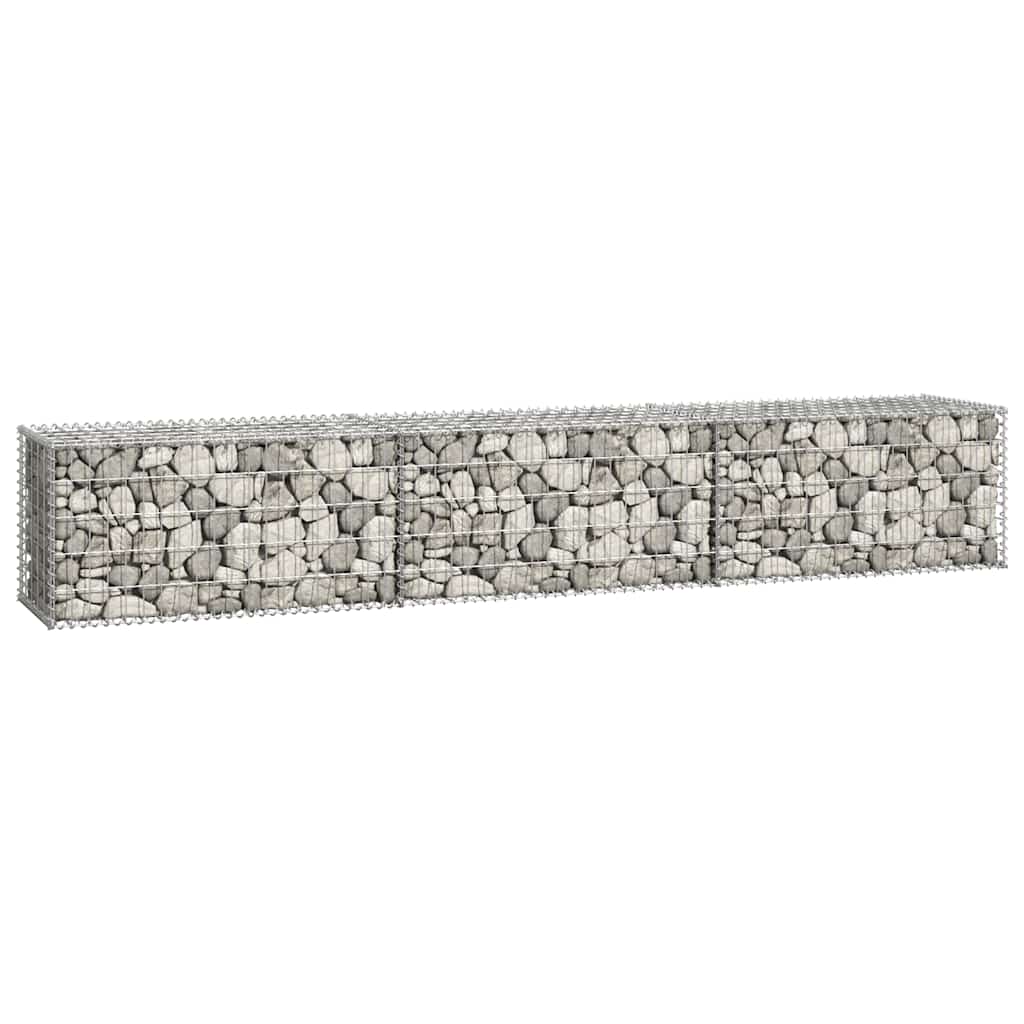 Gabion Wall with Covers Galvanised Steel 300x50x50 cm