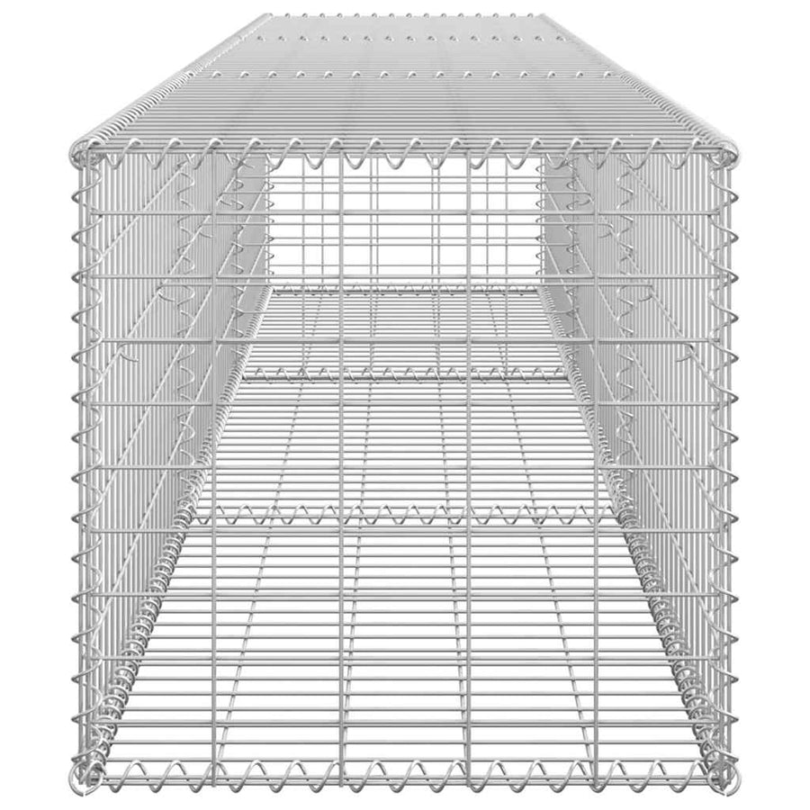 Gabion Wall with Covers Galvanised Steel 300x50x50 cm