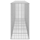 Gabion Wall with Covers Galvanised Steel 300x50x100 cm - Rear View