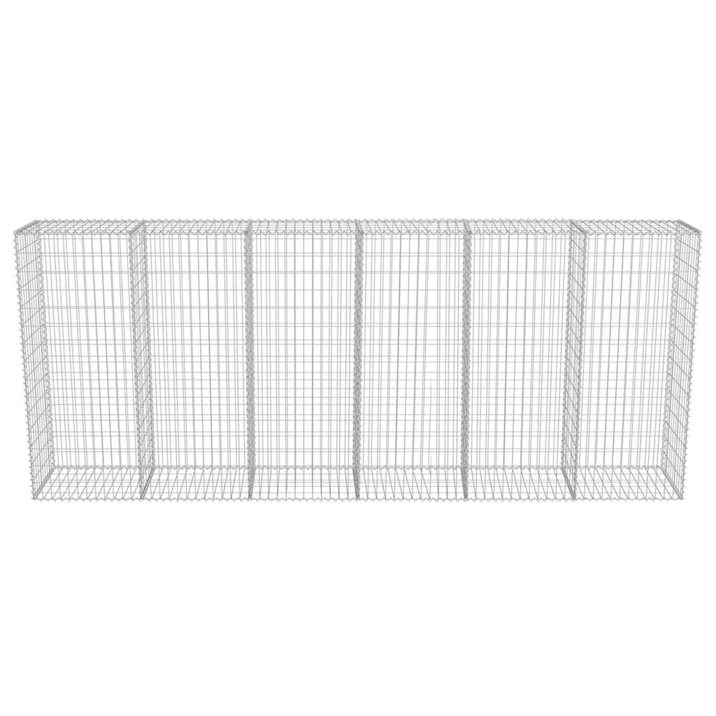 Gabion Wall with Covers Galvanised Steel 300x50x150 cm