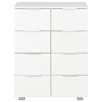 Sideboard High Gloss White 60x35x80 cm Engineered Wood
