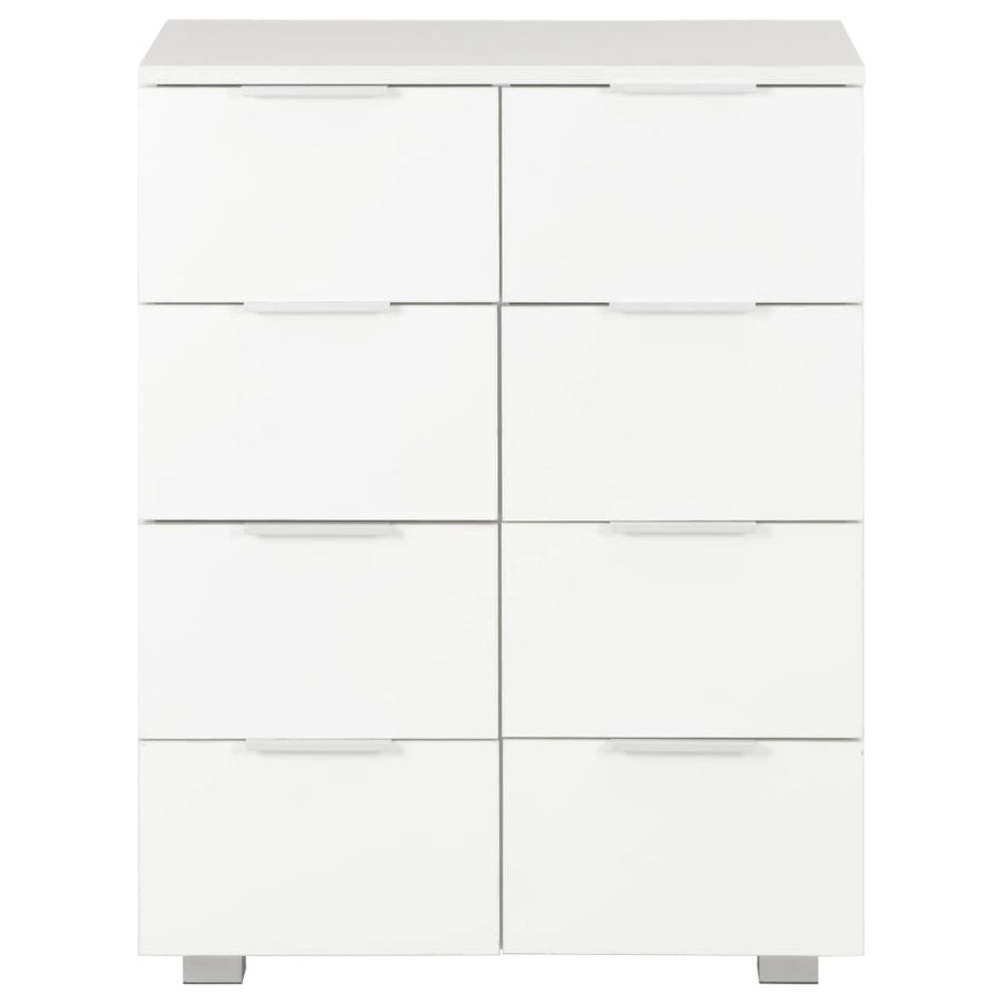 Sideboard High Gloss White 60x35x80 cm Engineered Wood