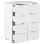 Sideboard High Gloss White 60x35x80 cm Engineered Wood