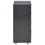 Sideboard High Gloss Black 60x35x80 cm Engineered Wood - Top-Down View