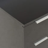 Sideboard High Gloss Black 60x35x80 cm Engineered Wood - Close-Up Angle
