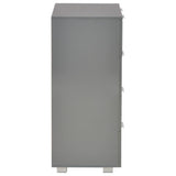 Sideboard High Gloss Grey 60x35x80 cm Engineered Wood - Top-Down View