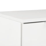 Sideboard High Gloss White 71x35x80 cm Engineered Wood