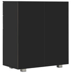 Sideboard High Gloss Black 71x35x80 cm Engineered Wood