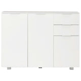 Sideboard High Gloss White 107x35x80.5 cm