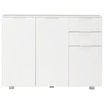 Sideboard High Gloss White 107x35x80.5 cm