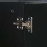 Sideboard High Gloss Black 107x35x80.5 cm - Low Angle